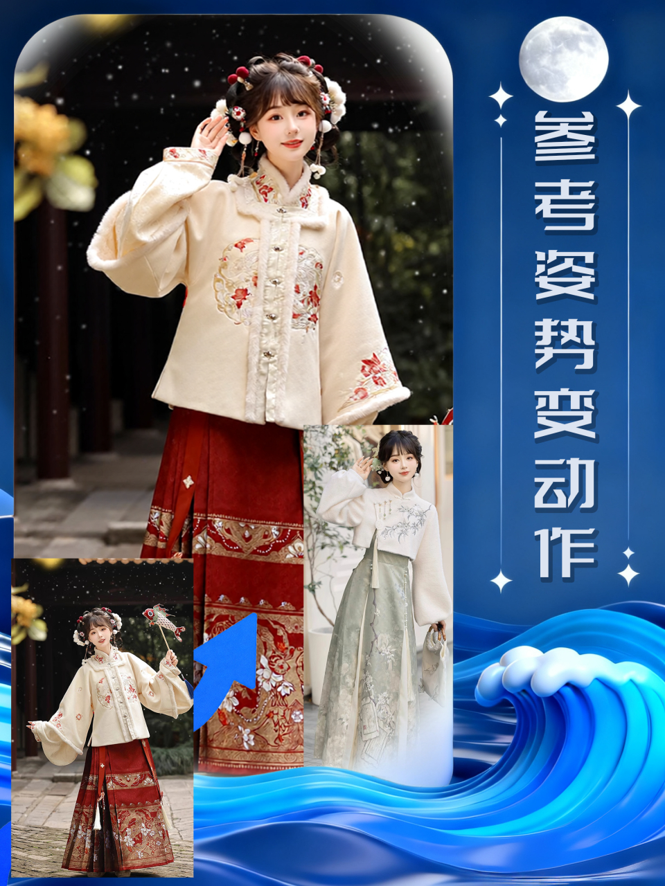 参考姿势变动作